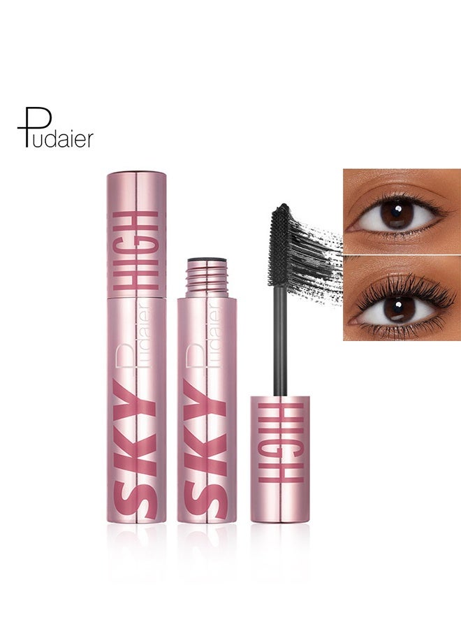 pudaier Mascara, Volumizing And Lengthening Mascara, Washable Formula With Plant Extract And Fibres, Lash Sensational Sky High, Black Black - Image 1